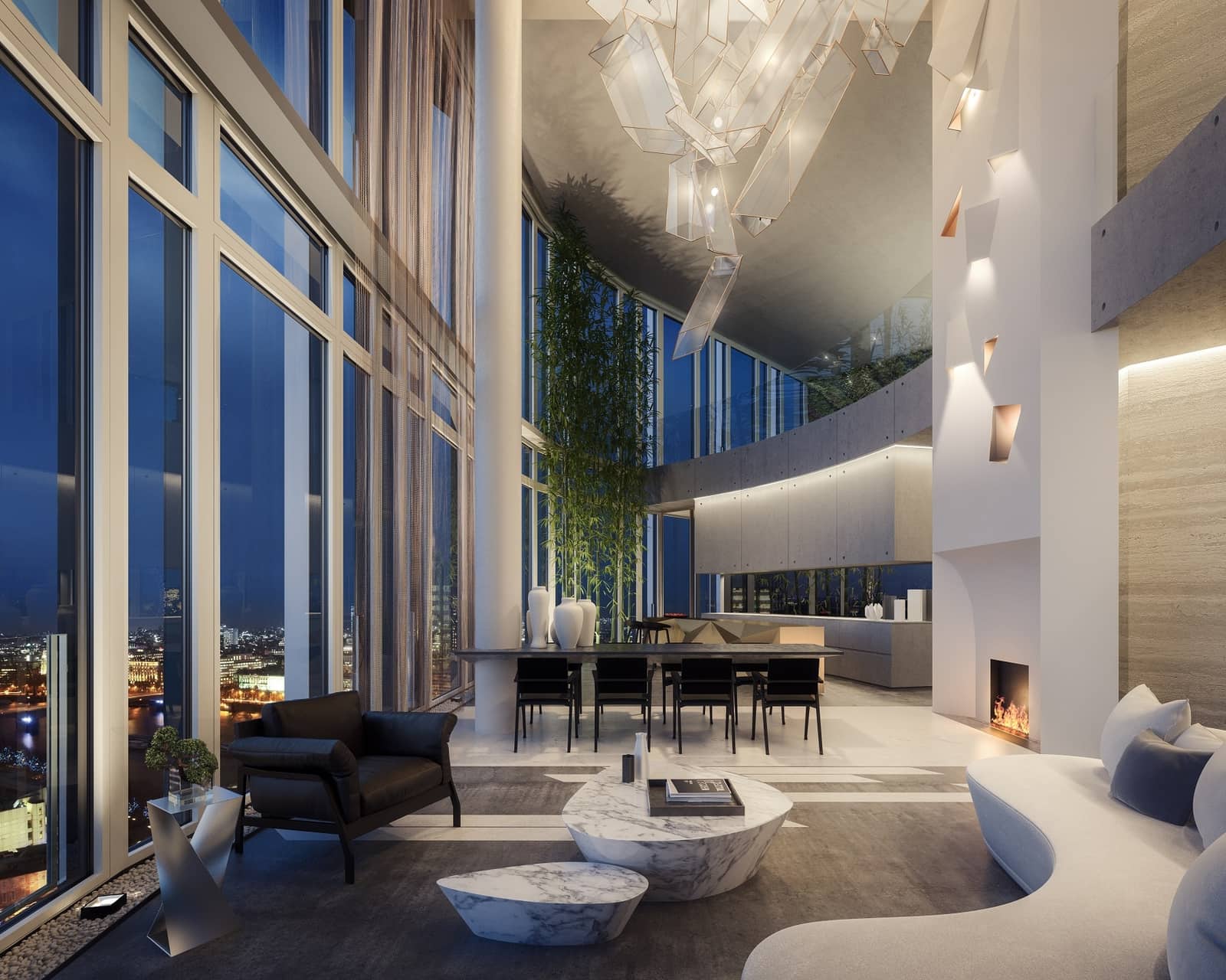 View of Luxury London Penthouse